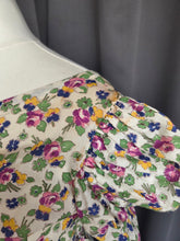 Load image into Gallery viewer, 1930s Rare Floral Garden Party Dress With Mutton Sleeves
