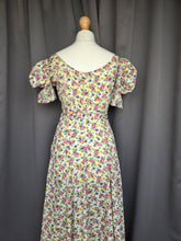Load image into Gallery viewer, 1930s Rare Floral Garden Party Dress With Mutton Sleeves
