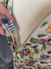 Load image into Gallery viewer, 1930s Rare Floral Garden Party Dress With Mutton Sleeves
