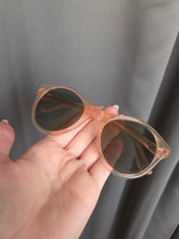 Load image into Gallery viewer, 1940s Clear Pale Pink Sunglasses
