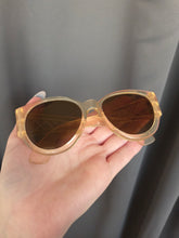 Load image into Gallery viewer, 1940s Yellow Lattice Sunglasses
