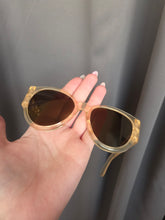 Load image into Gallery viewer, 1940s Yellow Lattice Sunglasses
