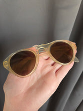 Load image into Gallery viewer, 1940s Bright Yellow Celluloid Sunglasses
