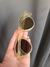 Load image into Gallery viewer, 1940s Bright Yellow Celluloid Sunglasses
