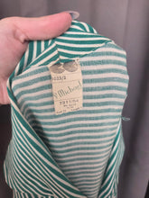 Load image into Gallery viewer, 1940s CC41 Green and White Stripe Dress
