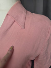 Load image into Gallery viewer, 1940s Pink Moygashel Zip Front Dress

