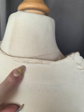 Load image into Gallery viewer, 1940s Cream Handpainted Flower Dress
