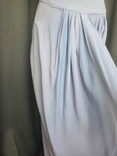 Load image into Gallery viewer, 1940s Lilac Crepe Wrap Front Long Dress
