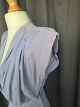 Load image into Gallery viewer, 1940s Lilac Crepe Wrap Front Long Dress
