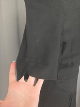 Load image into Gallery viewer, 1940s Black Bow Collar Dress
