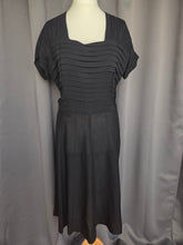 Load image into Gallery viewer, 1940s Black Layered Cocktail Dress
