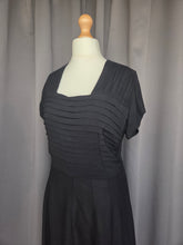Load image into Gallery viewer, 1940s Black Layered Cocktail Dress
