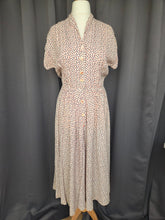 Load image into Gallery viewer, 1940s Rare Red, White and Blue French Flag Dress
