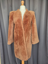 Load image into Gallery viewer, 1940s Beige/Sand Fur Coat With Strong Shoulders
