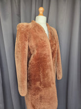 Load image into Gallery viewer, 1940s Beige/Sand Fur Coat With Strong Shoulders
