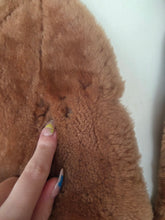 Load image into Gallery viewer, 1940s Beige/Sand Fur Coat With Strong Shoulders
