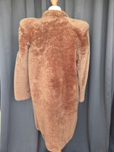 Load image into Gallery viewer, 1940s Beige/Sand Fur Coat With Strong Shoulders
