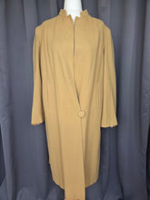Load image into Gallery viewer, 1940s Dark Yellow Wool Swing Coat
