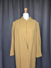 Load image into Gallery viewer, 1940s Dark Yellow Wool Swing Coat
