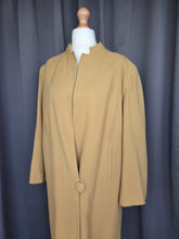 Load image into Gallery viewer, 1940s Dark Yellow Wool Swing Coat
