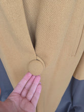 Load image into Gallery viewer, 1940s Dark Yellow Wool Swing Coat

