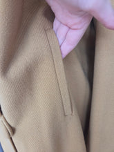 Load image into Gallery viewer, 1940s Dark Yellow Wool Swing Coat
