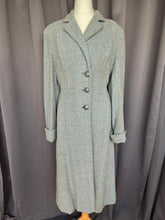 Load image into Gallery viewer, 1940s Duck Egg Blue Flecked Coat
