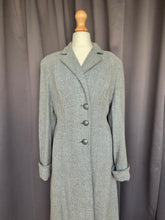 Load image into Gallery viewer, 1940s Duck Egg Blue Flecked Coat
