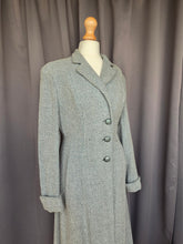 Load image into Gallery viewer, 1940s Duck Egg Blue Flecked Coat
