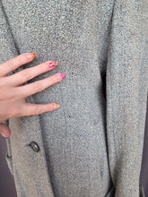 Load image into Gallery viewer, 1940s Duck Egg Blue Flecked Coat
