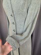 Load image into Gallery viewer, 1940s Duck Egg Blue Flecked Coat
