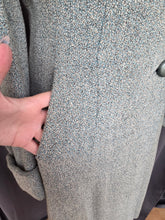Load image into Gallery viewer, 1940s Duck Egg Blue Flecked Coat
