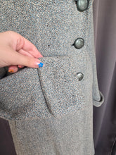 Load image into Gallery viewer, 1940s Duck Egg Blue Flecked Coat
