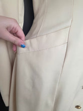 Load image into Gallery viewer, 1940s Cream Sailor Coat With Nautical Collar Back and Buttons
