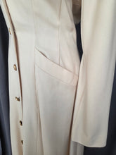 Load image into Gallery viewer, 1940s Cream Sailor Coat With Nautical Collar Back and Buttons
