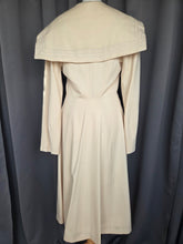 Load image into Gallery viewer, 1940s Cream Sailor Coat With Nautical Collar Back and Buttons
