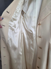 Load image into Gallery viewer, 1940s Cream Sailor Coat With Nautical Collar Back and Buttons
