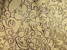 Load image into Gallery viewer, 1940s Yellow and Black Novelty Ladies Face Print Dress
