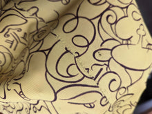 Load image into Gallery viewer, 1940s Yellow and Black Novelty Ladies Face Print Dress
