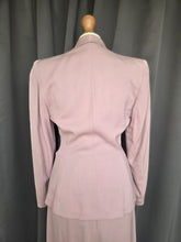 Load image into Gallery viewer, 1940s Rare Lilac/Dusky Pink Button Detail Suit
