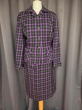 Load image into Gallery viewer, 1940s Purple and Black Check Suit
