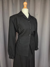 Load image into Gallery viewer, 1940s Black Suit With Button Cuffs

