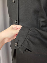 Load image into Gallery viewer, 1940s Black Suit With Button Cuffs
