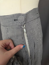 Load image into Gallery viewer, 1940s Black and White Gingham Pom Pom Summer Suit

