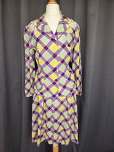 Load image into Gallery viewer, 1940s Purple, Yellow and Green Plaid Summer Suit
