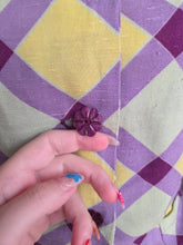 Load image into Gallery viewer, 1940s Purple, Yellow and Green Plaid Summer Suit
