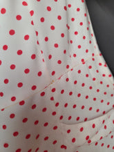 Load image into Gallery viewer, 1940s Red and White Polka Dot Dress
