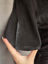 Load image into Gallery viewer, 1940s Black and White Check Rayon Dress
