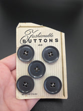 Load image into Gallery viewer, 1940s Deadstock Carded Grey Buttons
