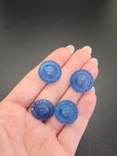 Load image into Gallery viewer, 1940s Clear Royal Blue Buttons
